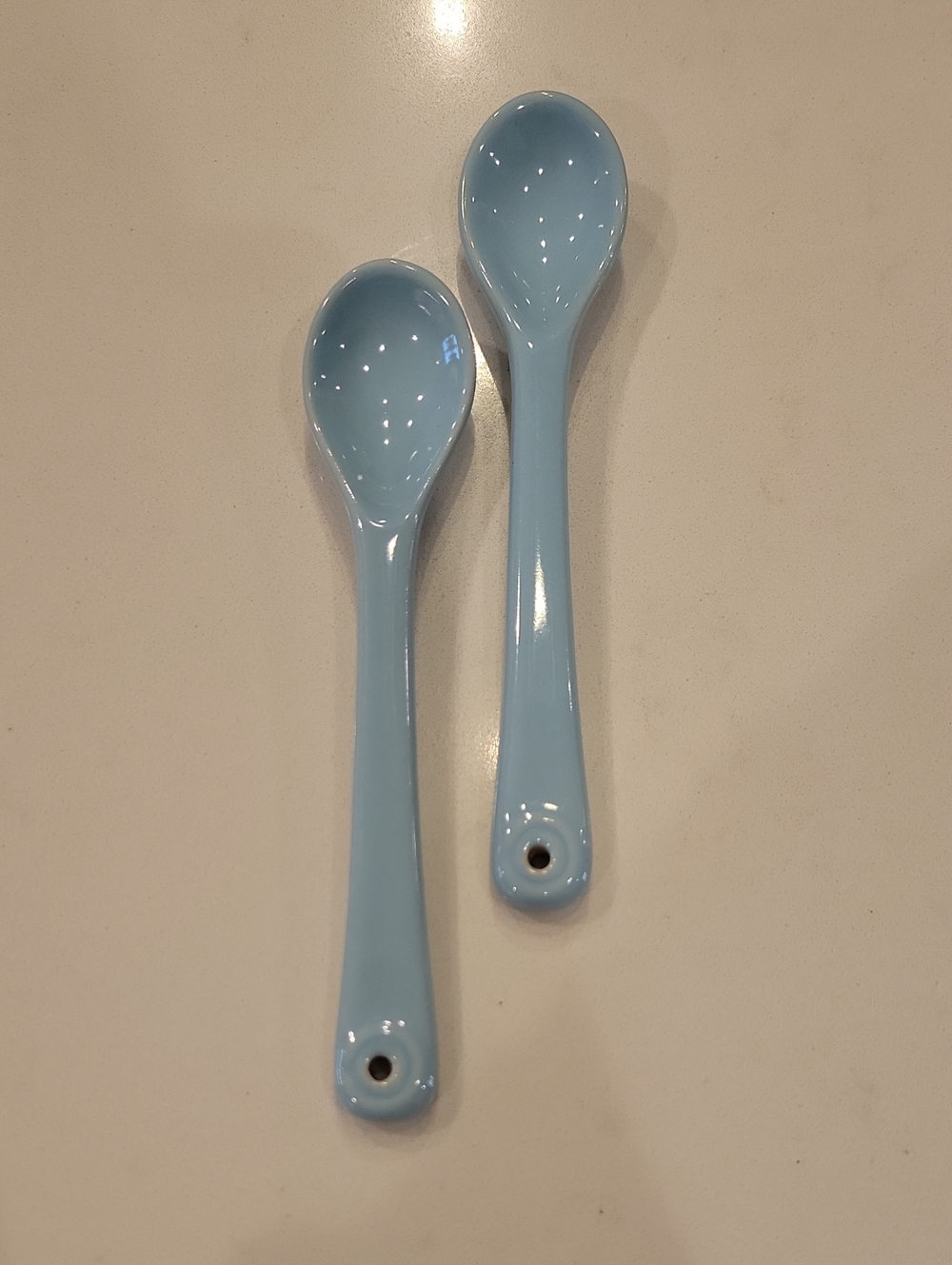 Le Creuset Retired & Rare Baby Blue Cafe Spoons